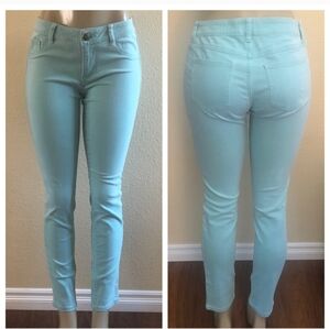 CAbi Thin Mint Green Skinny Jeans